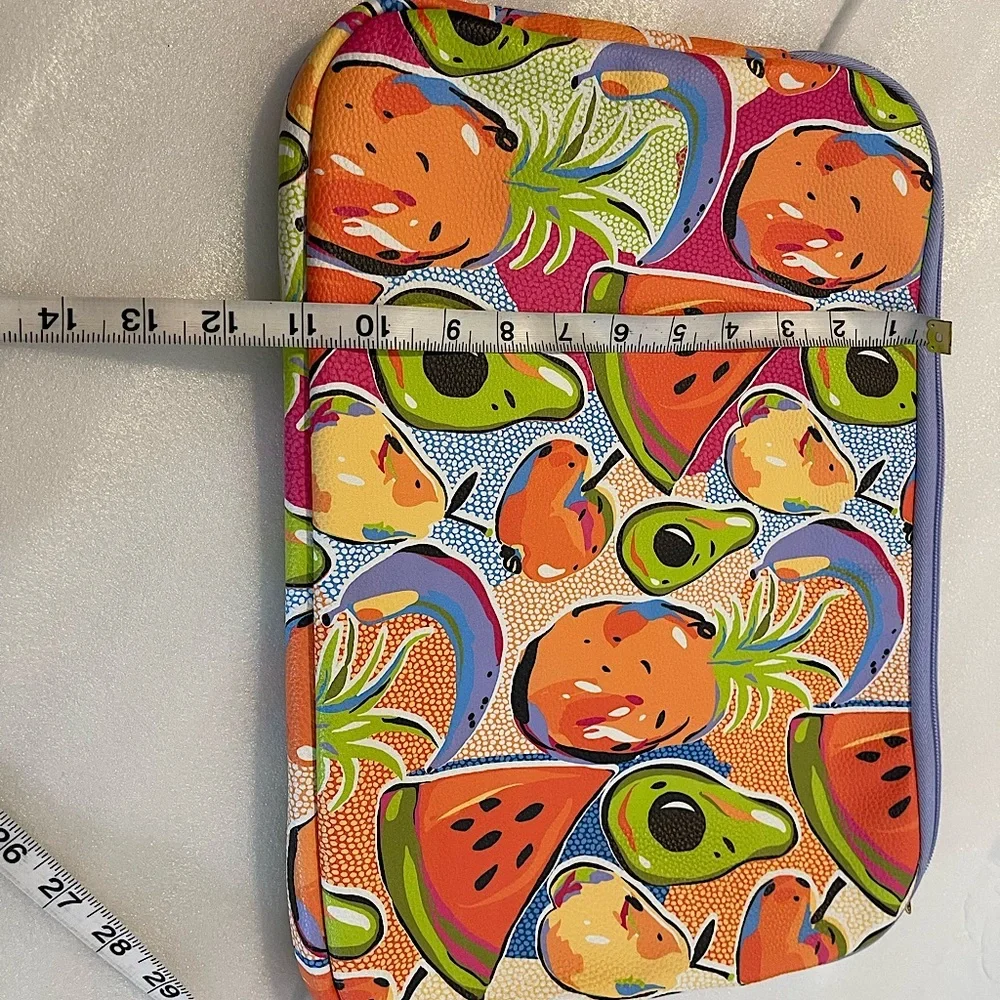 Colorful Tablet or Laptop Sleeve with Fruit Design